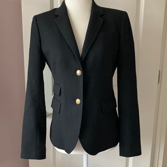 J. Crew Jackets & Blazers - J Crew Schoolboy Black Blazer Size 2